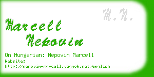 marcell nepovin business card